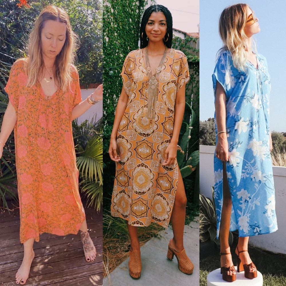 New Novella Royale Margot Caftan Rust Moroccan Sun - Picture 16 of 16